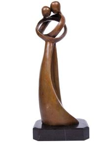 AK Brass Couple Estatua Escultura de mesa de metal en acabado antiguo a precio mayorista para bodas y regalos de San Valentín - Product Image 5