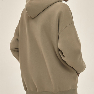 Sweat à capuche zippé unisexe oversize en molleton délavé à l'acide, style streetwear pour homme, vente en gros directe usine, offre spéciale - Product Image 3