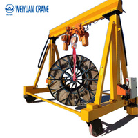 Mini grue à portique mobile électrique avec roues, capacité de levage de 1 à 25 tonnes, pour atelier