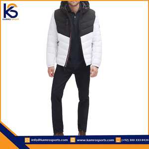 OEM Design Customized Color Slim Fit Hooded Puffer <b>Jacket</b> Plain Multi Color New Design for <b>Men</b> Winter - Product Image 3