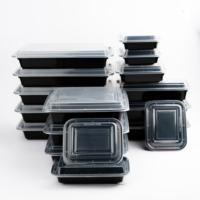 Contenants en plastique PP de la série RE, sans BPA, compatibles micro-ondes, pour la cuisine cloud, la restauration, les plats à emporter, les restaurants, OEM personnalisé
