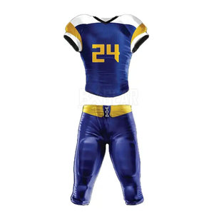 Uniforme de fútbol americano ligero diseñado para mejorar el rendimiento del jugador hecho de tela transpirable y duradera - Product Image 1