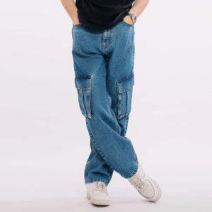 Pantalones Vaqueros Relajados, Atuendos Diarios Cómodos, Acabado Suave, Estilo Elegante, Transpirables, Ecológicos, Ropa Urbana de Alta Gama - Product Image 2