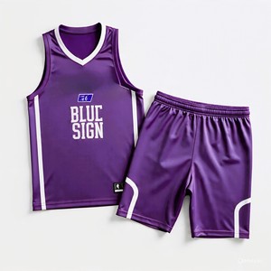 Ensembles d'uniformes de basket-ball personnalisables Technique de sublimation en polyester 100% avec des tailles de nom d'équipe personnalisées de XS à 5XL - Product Image 2