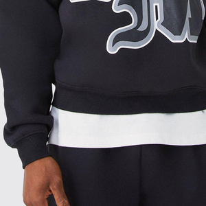 Nuevo estilo personalizado superventas de los hombres transpirables de invierno con capucha polar de 2 piezas conjunto de chándal serigrafiado de la mejor calidad - Product Image 5