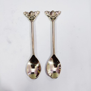 Cuillère à café en laiton faite à la main pour vaisselle à prix raisonnable cuillère de couverts simples de bonne qualité pour la vente en gros - Product Image 3