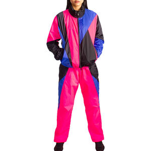 Chándales cortavientos impermeables para exteriores de algodón 100% más vendidos, conjunto de pantalón y chaqueta de patrón sólido transpirable de la más alta calidad - Product Image 5