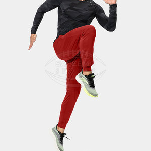 Pantalon de jogging décontracté pour homme en toile légère coupe-vent avec poches zippées pour un rangement sécurisé pendant les activités sportives et les voyages - Product Image 6