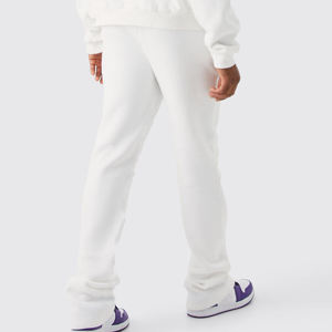 Conjunto Deportivo Premium de Algodón Orgánico Grueso, Sudadera con Capucha y Pantalones, Diseño Hip Hop, Color Sólido, Transpirable, Personalizable, para Invierno - Product Image 5