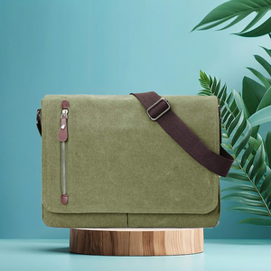 Unisex Creamy White Canvas Satchel <b>Bag</b> Custom <b>Mini</b> Top Handle Casual One Shoulder <b>Crossbody</b> Design Women's Messenger <b>Bag</b> - Product Image 6