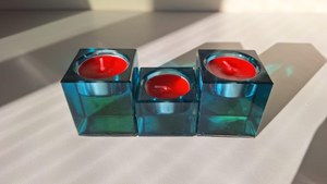 Premium Quality Resin & <b>Wood</b> Handmade Customized Shape <b>Candlestick</b> <b>Holder</b> for Home Hotel Spa Restaurant Decor - Product Image 3