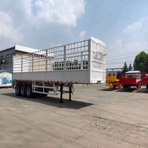 Nouvelle remorque porte-vaches semi-nouvelle conception avec élévateur électrique, en aluminium, 2 ou 3 essieux, pour le transport de bétail et de marchandises, avec clôture agricole - Product Image 5