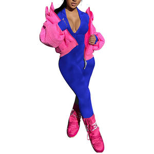 Vente chaude moulante combinaison femmes une pièce survêtement ensemble évider sport combinaisons sport beau dos Yoga combinaison - Product Image 2