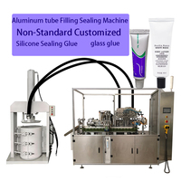 Machine de remplissage et de scellage de tubes souples en aluminium certifiée CE, pour tubes pliables, avec remplisseur de pâte multicolore pour dentifrice et colle