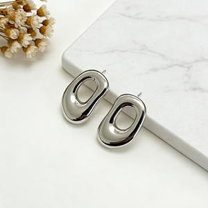 Pendientes de Aro de Acero Inoxidable para Mujer, Chapados en Oro de 18K, Estilo Vintage, Joyería Elegante en Color Oro y Plata para Aniversario - Product Image 6