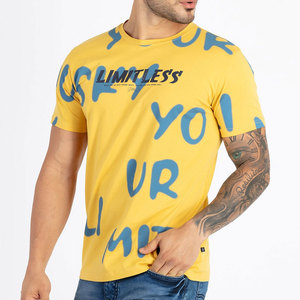 เสื้อยืดผู้ชายคุณภาพสูง 220GSM ผ้าฝ้าย 100% ทรงโอเวอร์ไซส์ แฟชั่นทันสมัย สกรีนโลโก้ด้านหน้า สไตล์ลำลอง - Product Image 2