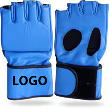 Gants de grappling MMA en cuir de haute qualité 8oz professionnels en gros Logo personnalisé pour les scènes d'arts martiaux et de boxe - Product Image 6