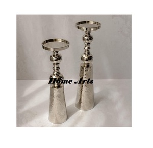 Lot de 3 bougeoirs en fer de différentes tailles Bougeoir à bougie chauffe-plat de forme personnalisée de la meilleure qualité au prix le plus bas - Product Image 3