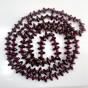 Collar de cuentas de granate natural hecho a mano Collar de granate encantador a precio al por mayor - Product Image 4