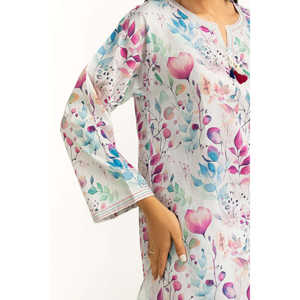 ชุดเซ็ต IUSTTS-1101 สไตล์ลำลอง สำหรับฤดูใบไม้ผลิ/ฤดูร้อน ชุดเครป 2 ชิ้น เสื้อแขนสามส่วน ไซส์ XS - Product Image 4