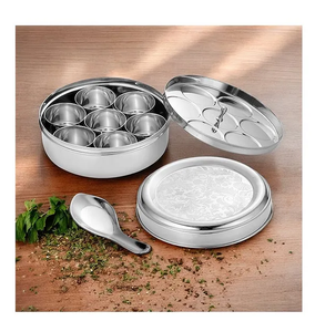 กล่องเครื่องเทศทำจากเหล็กสแตนเลสงานหัตถกรรมกล่องเครื่องเทศสมุนไพร - Product Image 2