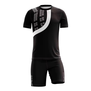 Uniforme d'entraînement de football unisexe à manches courtes de qualité supérieure coupe automatisée ensembles de sublimation pour hommes - Product Image 5