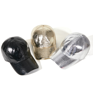 Casquette de baseball vintage sportive 6 panneaux en cuir lisse brillant imperméable, style 2026, rayée, idéale pour les voyages, les activités de plein air, la plage et le golf - Product Image 4