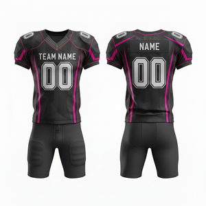 Uniforme de football américain personnalisé pour hommes, ensemble pour jeunes et adultes, vêtements de sport d'équipe personnalisés, y compris maillot, pantalon, taille plus, short - Product Image 5