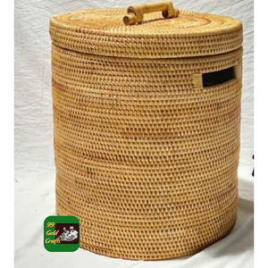 HERMOSA BANDEJA DE RATÁN DE BAMBÚ TEJIDA A MANO BANDEJA DECORATIVA REDONDA PARA CENTRO DE MESA Y ORGANIZACIÓN DEL HOGAR - Product Image 5