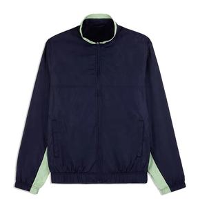 100% <b>Polyester</b> Waterproof Plus Size Summer Hooded Windbreaker Jacket Men's Zip-Up Bomber Outerwear - Product Image 1