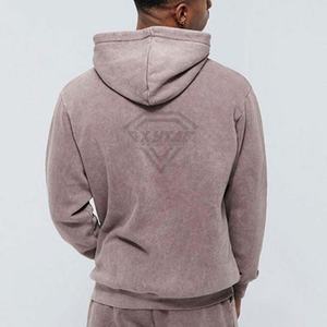 Chándal Deportivo con Lavado Ácido para Hombre, de Alta Calidad, Personalizable, Color Sólido, Transpirable, Estilo Invernal - Product Image 5