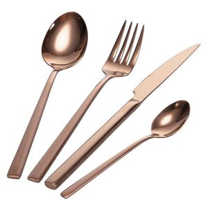 Ensemble de couverts Royal Cutlery en or et argent, vaisselle en acier inoxydable 304, couteaux et cuillères pour la cuisine - Product Image 5