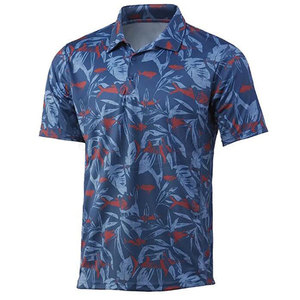 เสื้อโปโลผ้าเจอร์ซีย์สำหรับใส่ตกปลาเสื้อโปโลขนาดใหญ่พิเศษดีไซน์แบบซับลิเมชัน - Product Image 4
