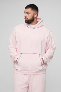 Chándal de Diseño Más Reciente, 100% Algodón, Pantalón y Sudadera con Capucha, Logotipo Personalizado, Chándal Extra Grande de Invierno para Hombre - Product Image 3