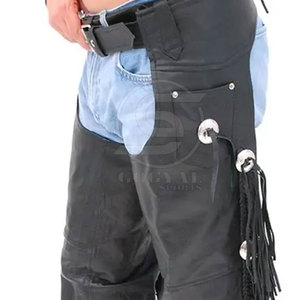 Prix bas, respirant, confortable, cuissardes en cuir pour hommes, vente en gros, dernier design de cuissardes en cuir pour adultes - Product Image 6