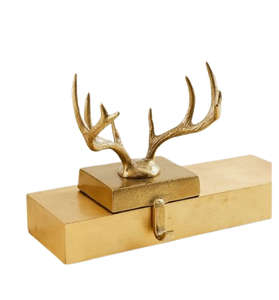 Handmade Modern <b>Christmas</b> <b>Decorative</b> Deer Stocking Holder <b>Black</b> Gold Silver Finished Trending <b>Christmas</b> <b>Decorative</b> Accessory - Product Image 5