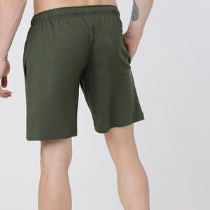 Offre Spéciale Shorts lourds à la mode pour hommes Short d'entraînement de couleur unie à séchage rapide avec logo - Product Image 5