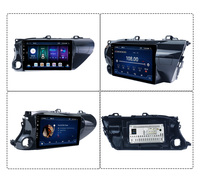 Radio con Navegación Android para Auto Toyota Hilux 2014-2018, Instalación en Marco Hilux con Volante a la Derecha, Reproductor Inalámbrico Car Play y Android Auto