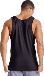 Débardeurs de sport décontractés pour hommes avec capuche, séchage rapide, respirants, en maille, grandes tailles, mode durable, broderie décorative - Product Image 4