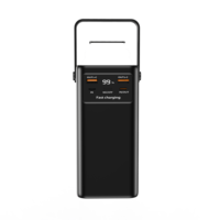 2025 Portable 50000 mah 30000mah Power Bank avec câbles intégrés Chargeur de téléphone élevé Batterie externe compacte 30000 50000 Mah