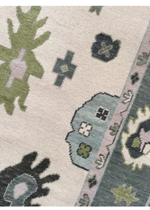 Haute qualité noué à la main laine Oushak turc noeud Style tapis brodé utilisation prière porte travail salon salle de bain cuisine bureau - Product Image 3