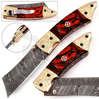 Meilleur couteau pliant en acier de Damas en gros, verrouillage interne, fait à la main, cuivre, bois, OEM personnalisable, unique, tactique, personnalisé