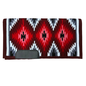 Tapis de selle de ranch occidental en laine tissée à la main, 100% mérinos, couverture pour cheval, équipement équestre, tapis de selle de ranch occidental pour cheval - Product Image 1