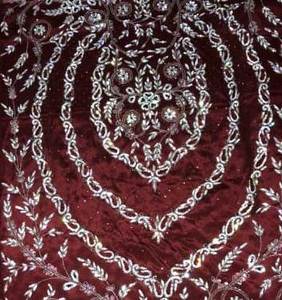 Costumes modernes en soie brodés à la main non cousus pour femmes Style traditionnel indien tendance pour les fêtes Belle - Product Image 2