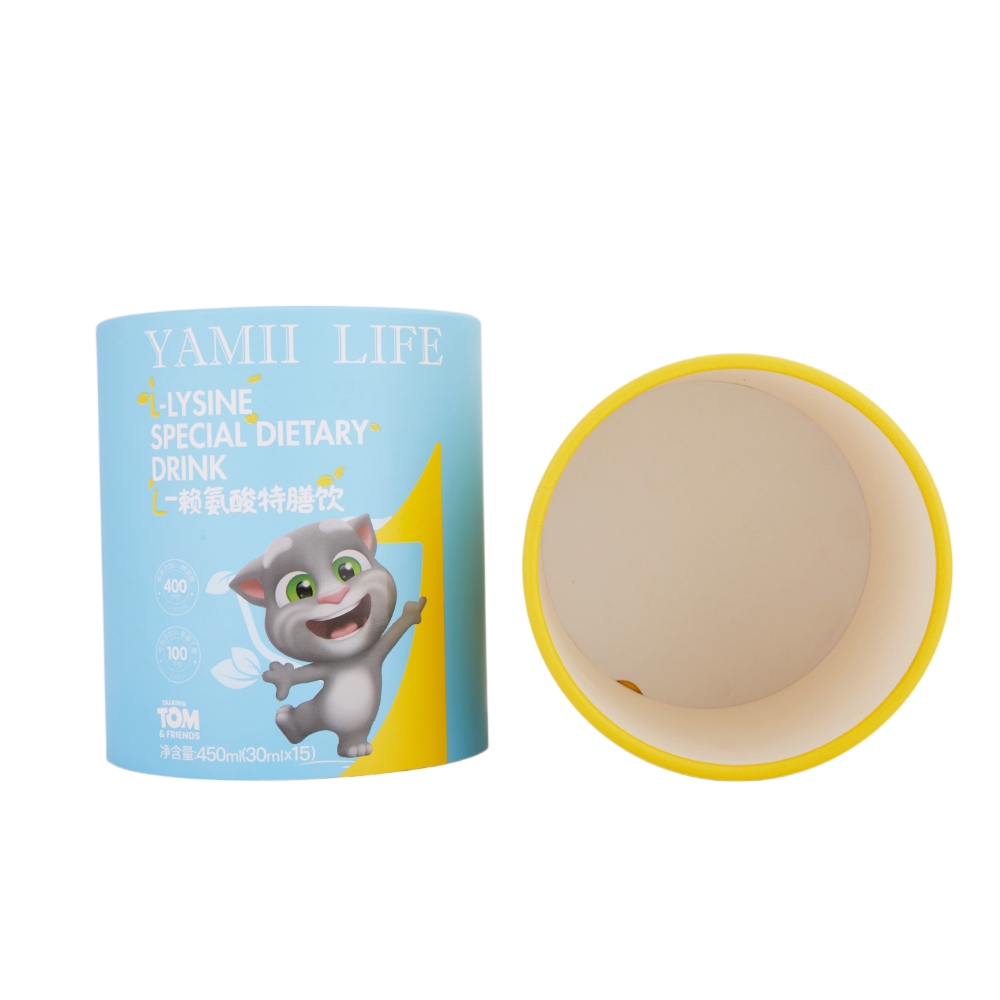 Eco Friendly Biodegradable Paper Tube Food Packaging Cylinder for Candy Chocolate Snack Food Grade Cardboard Tube