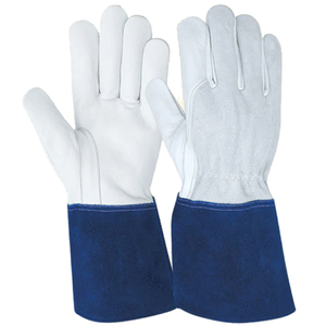 Gants de travail en cuir de sécurité longs Gants de soudage en cuir résistants à la chaleur Gants de soudage en cuir résistants à la chaleur avec logo personnalisé - Product Image 2