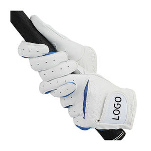 Gants de golf à ajustement décontracté, toucher doux, design respirant, cuir véritable, fermeture à boucle et crochet, sangle de poignet réglable pour les mains sportives - Product Image 3