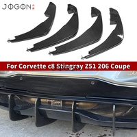 Diffuseur de pare-chocs arrière en fibre de carbone sèche pour Chevrolet Corvette C8 Stingray Z51 2020-2025 - Accessoires extérieurs