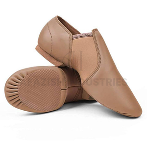 รองเท้าเต้นรำหนังแจ๊สสีน้ำตาลเข้มสำหรับเด็ก100% ออกแบบได้ตามต้องการ - Product Image 2