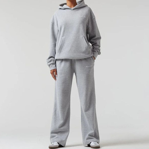 Street Wear Clothing Sweatsuit Gym Wear Custom Logo Print Oversized Activewear <b>Hoodie</b> and Joggers Set Men Gym Wear Tracksuit - Product Image 4